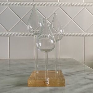 Handblown Tulip Oil Lamps on Lucite
